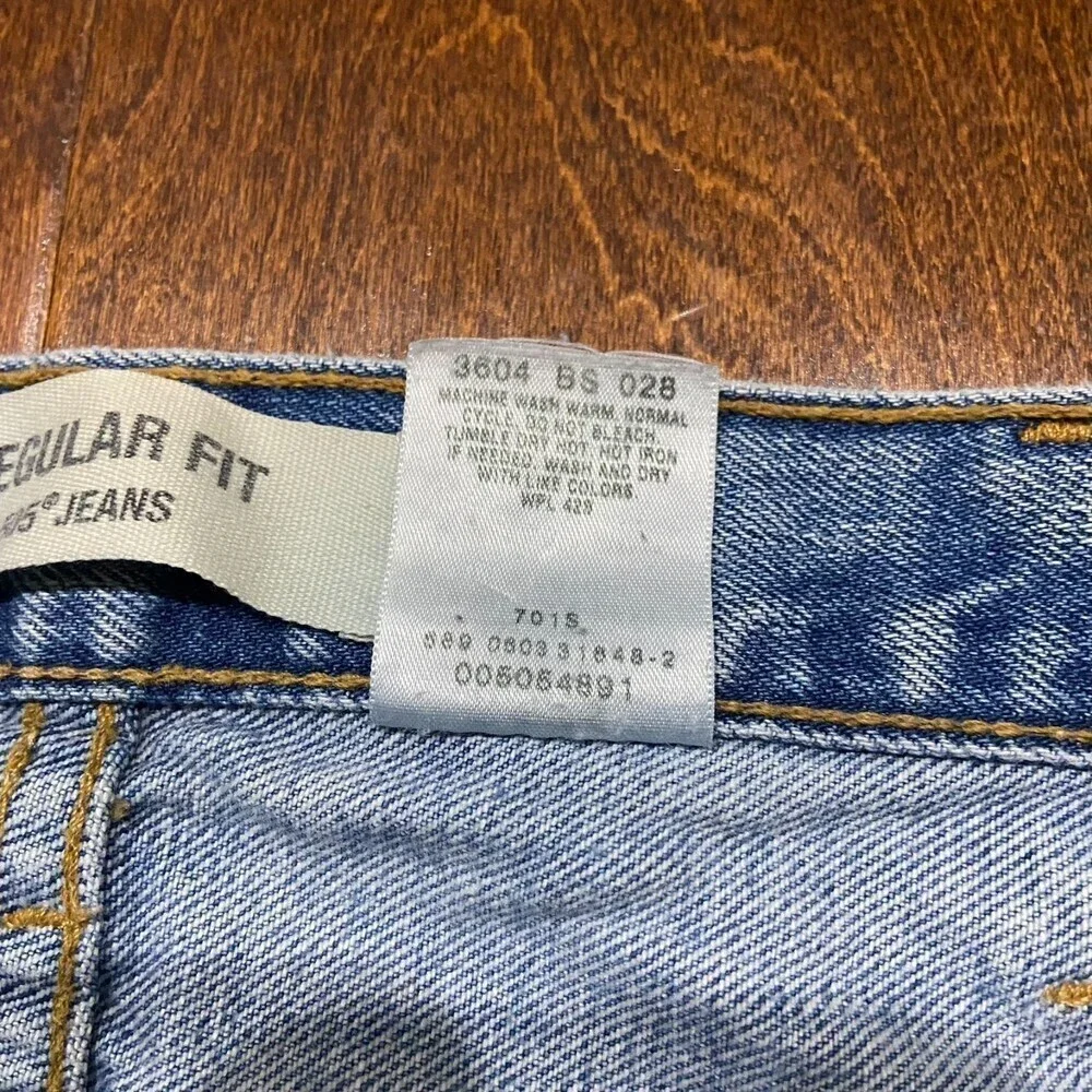 Levi's 505 Regular Fit 2003 Vintage Denim Blue Jeans Straight Men's Size 38 x 30